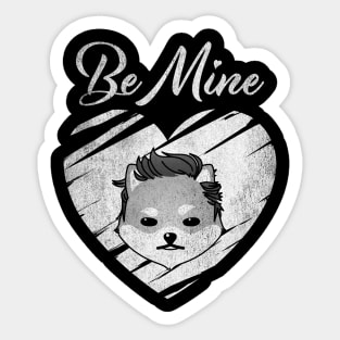 Valentine Be Mine Dogelon Mars ELON Coin To The Moon Crypto Token Cryptocurrency Blockchain Wallet Birthday Gift For Men Women Kids Sticker